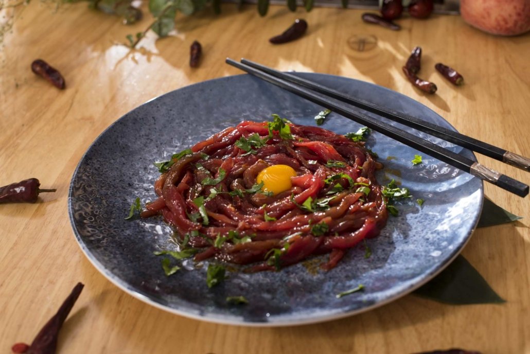 Tiras de ternera elaboración secreta – Liu’s Hotpot Palma